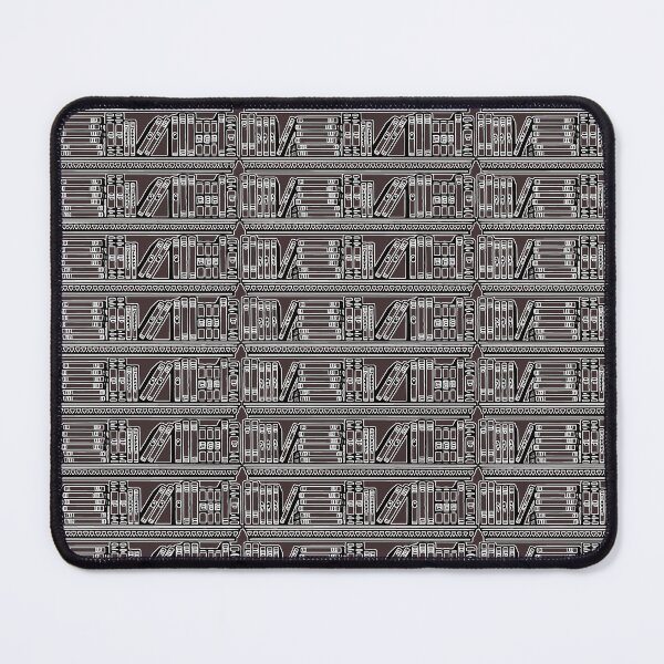 Item preview, Library Luminary : Book Shelves Pattern on Dark Brown Background designed and sold by IraNiva.