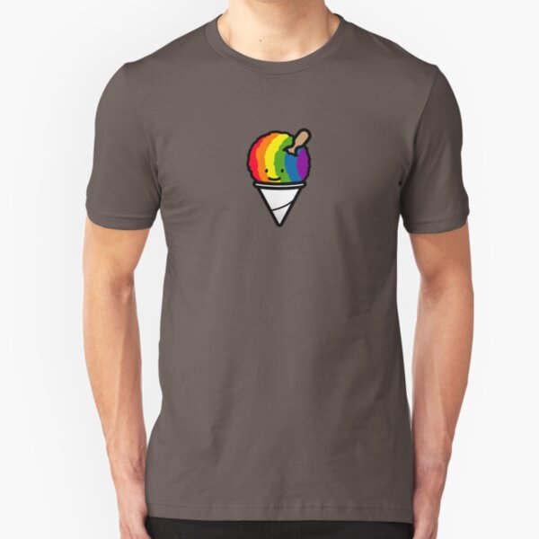 Rainbow shave ice Slim Fit T-Shirt