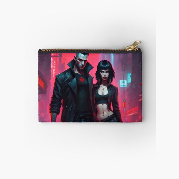 Item preview, Vampire couple in a cyberpunk style designed and sold by GothicRubette.