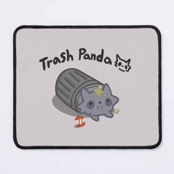 Item preview, Fat raccoon in a garbage can-text3 designed and sold by FlowMinnow.