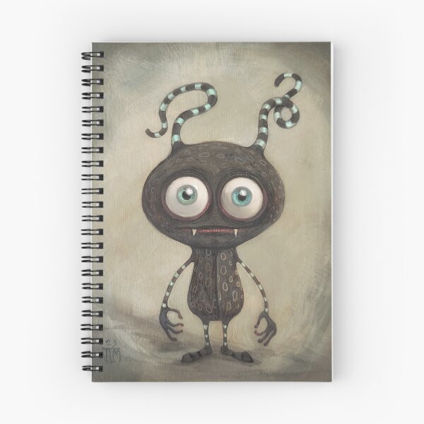 Item preview, cute monster with horns and fangs designed and sold by HaggisVitae.