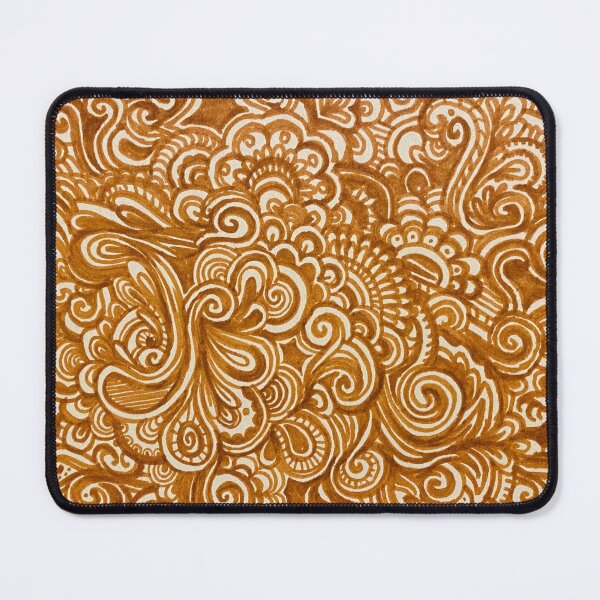 Item preview, brown/orangeish doodle page designed and sold by Artsystuffy.