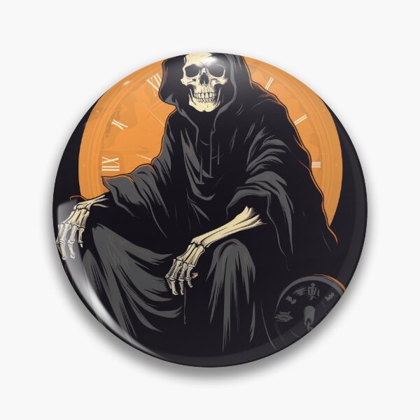 Item preview, "Eternal Countdown: Grim Reaper's Timeless Throne" designed and sold by hunaArtsitic.