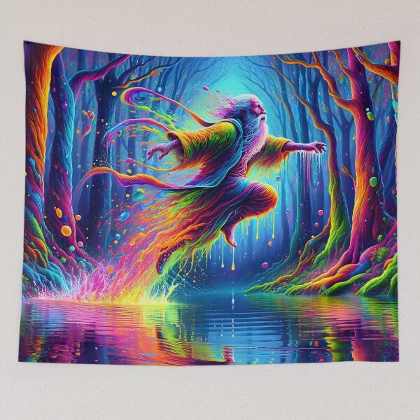 Item preview, Psychedelic Father Time Leap designed and sold by Matt's Artificial Nature.
