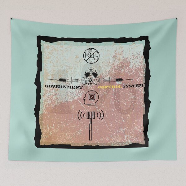 Item preview, Conspiracy Anti-Establishment Cross Graphic Print (Vintage) designed and sold by Iiswaz.