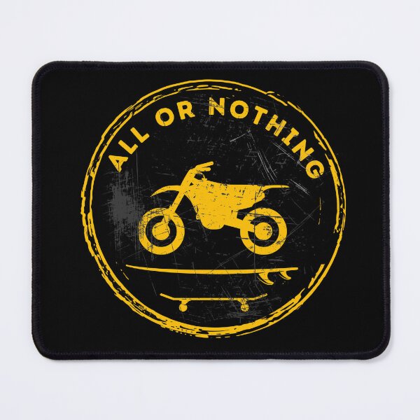 Item preview, All Or Nothing Motorcycle Skateboard Surf (Yellow) designed and sold by tommysnider.