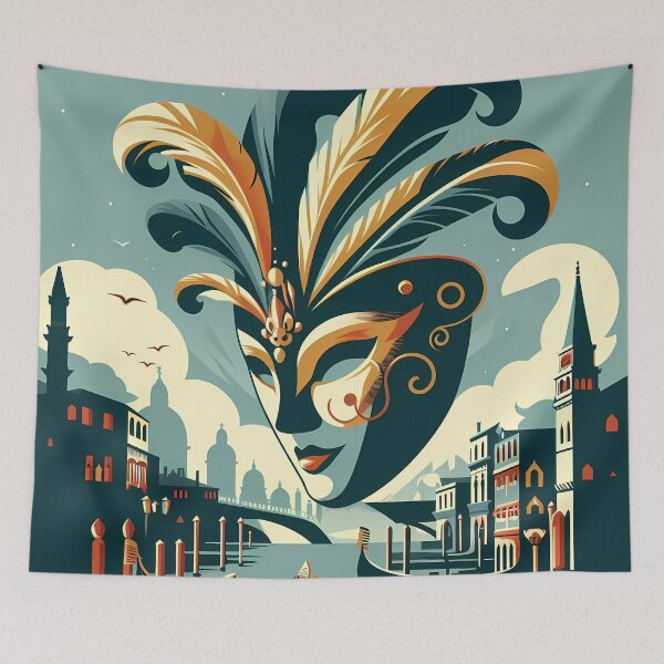 Item preview, Venetian mask designed and sold by TaevasDesign.