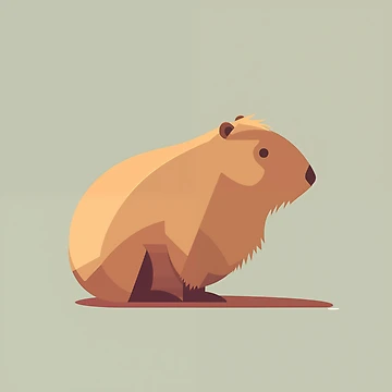 Artwork thumbnail, Capybara by Midnight Garden