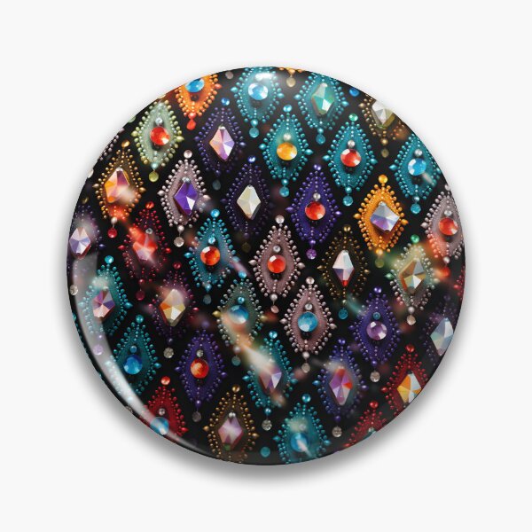 Artikelvorschau, Muster aus bunten, fluoreszierenden, biolumineszierenden Diamanten entworfen und verkauft von AI-Only Creations.