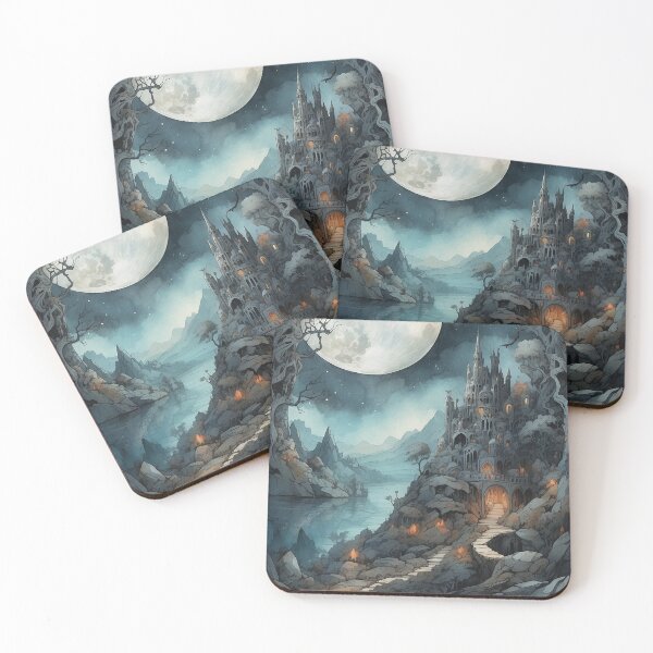 Item preview, Fantasy Landscape No. 1, Akelarre designed and sold by AkelarreDesigns.