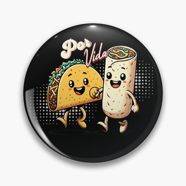 Item preview, Taco & Burrito, BFFs Por Vida | Chicano Art designed and sold by jtDigital + StrangeFolk.