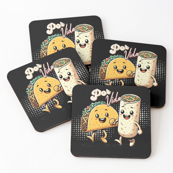 Item preview, Taco & Burrito, BFFs Por Vida | Chicano Art designed and sold by jtDigital + StrangeFolk.