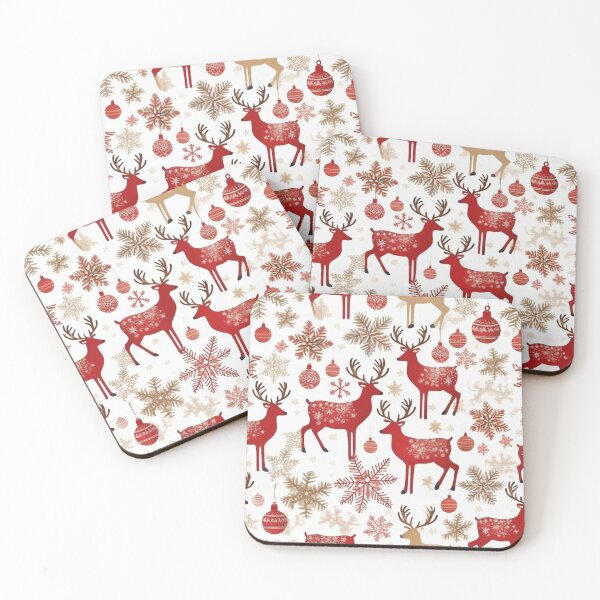 Item preview, Merry Christmas greeting graphic with reindeer and Christmas elements designed and sold by JaroDesign2023.