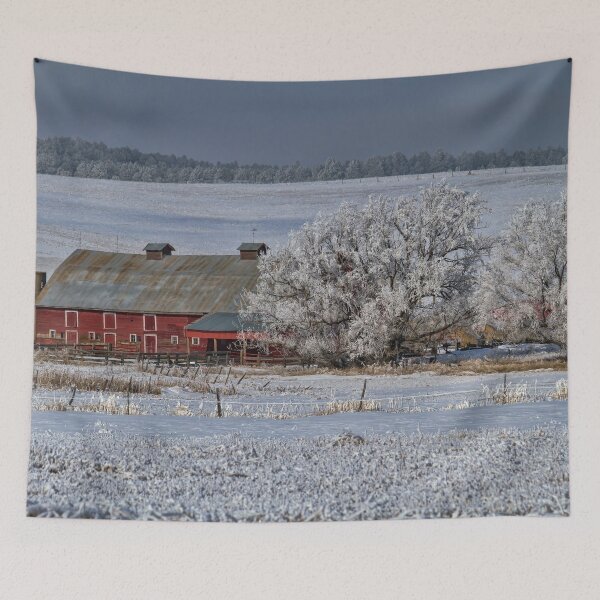 Item preview, Red Barn in Winter designed and sold by alanathrower.
