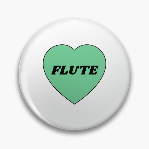 Item preview, I heart flute - I love my flute - flute player musician - flute girl designed and sold by Inspirationmotivation.