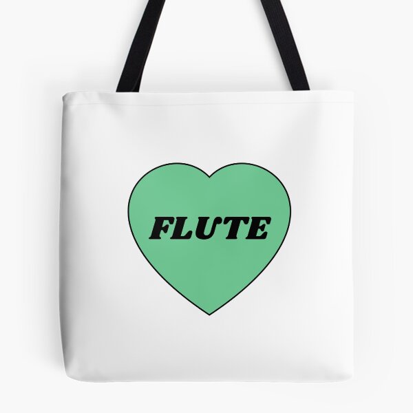 Item preview, I heart flute - I love my flute - flute player musician - flute girl designed and sold by Inspirationmotivation.