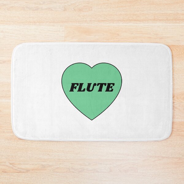 Item preview, I heart flute - I love my flute - flute player musician - flute girl designed and sold by Inspirationmotivation.