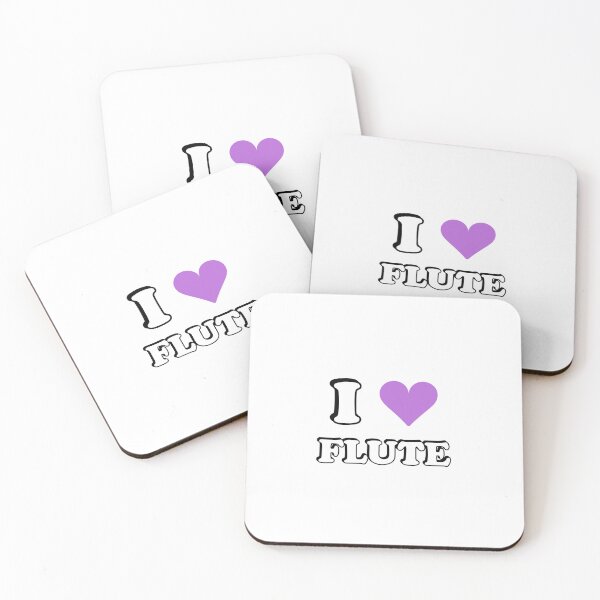 Item preview, I heart flute - I love my flute - flute player musician - flute girl designed and sold by Inspirationmotivation.