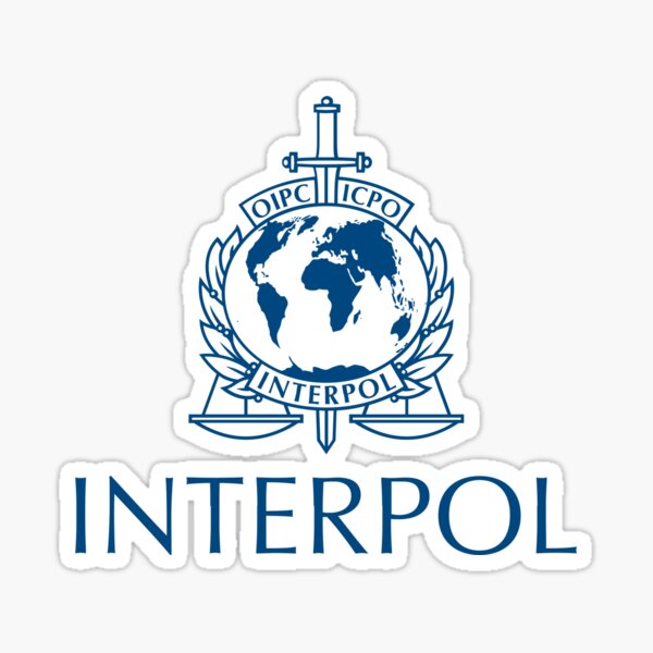 Item preview, INTERPOL - International Criminal Police Organization designed and sold by Nostalgia Tees, Stickers, Art & More.