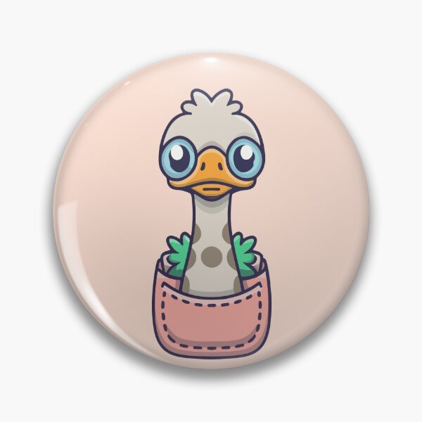 Item preview, Pet ostrich in a pocket designed and sold by this-is-mona.