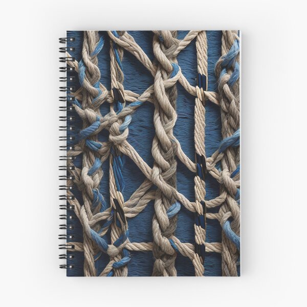 Item preview, 3d sailor knots in rustic ropes imitation texture beach style designed and sold by Carlos Gudino.