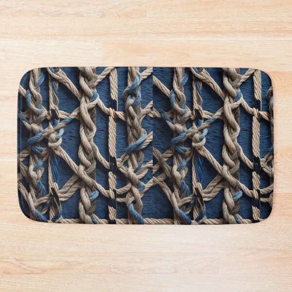 Item preview, 3d sailor knots in rustic ropes imitation texture beach style designed and sold by Carlos Gudino.