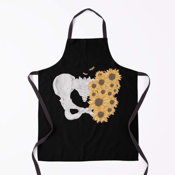 Item preview, skeleton with nature - skeleton with flowers - bones in black and white designed and sold by Carola-art.