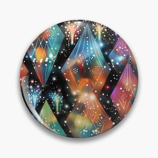 Artikelvorschau, Muster aus bunten, fluoreszierenden, biolumineszierenden Diamanten entworfen und verkauft von AI-Only Creations.