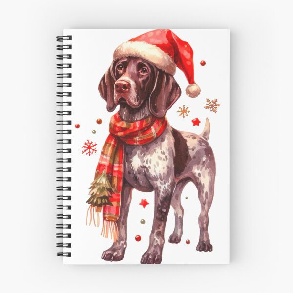 Item preview, German Shorthaired Pointer Dressed for Christmas - GSP Christmas Painting designed and sold by Star-Fragment.
