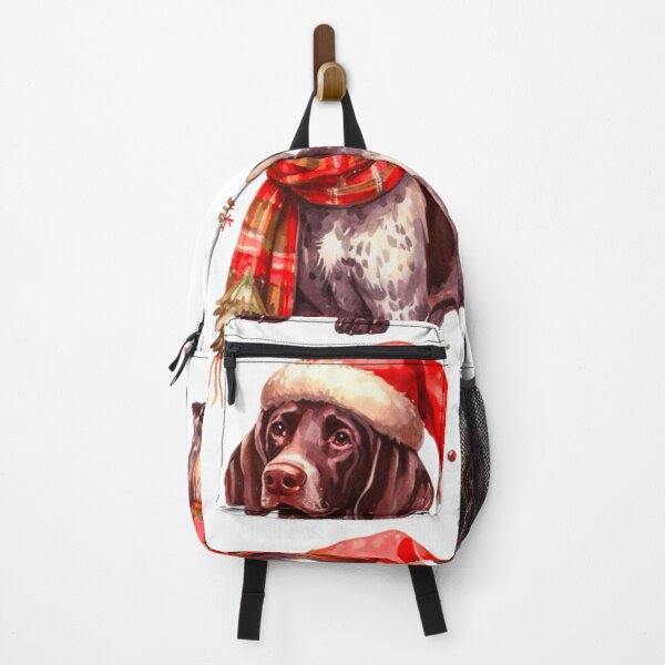 Item preview, German Shorthaired Pointer Dressed for Christmas - GSP Christmas Painting designed and sold by Star-Fragment.