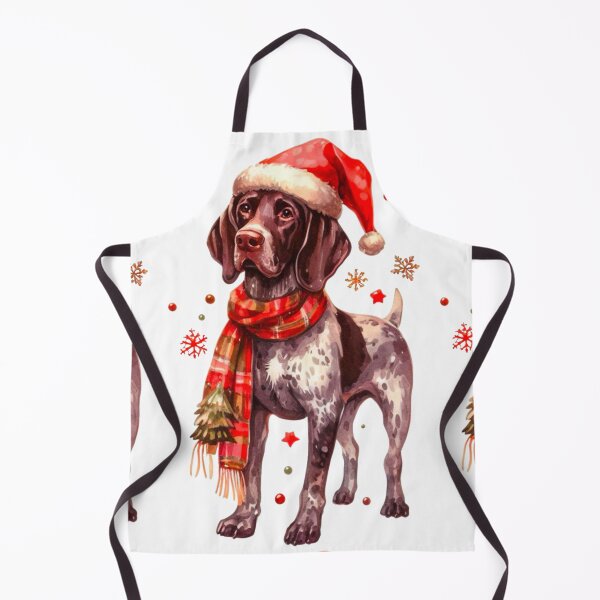 Item preview, German Shorthaired Pointer Dressed for Christmas - GSP Christmas Painting designed and sold by Star-Fragment.