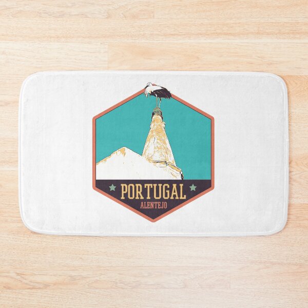 Item preview, Stork in Alentejo Illustration - Portugal Art Print designed and sold by Lemomo-artworks.