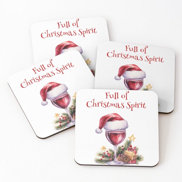 Item preview, Full of Christmas Spirit (red inscription) designed and sold by Margival.