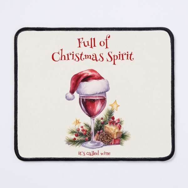 Item preview, Full of Christmas Spirit (red inscription) designed and sold by Margival.