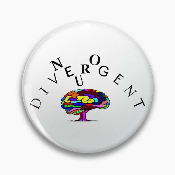 Artikelvorschau, Neurodivergenter Gehirnfarbschwarztext entworfen und verkauft von perhiselius.