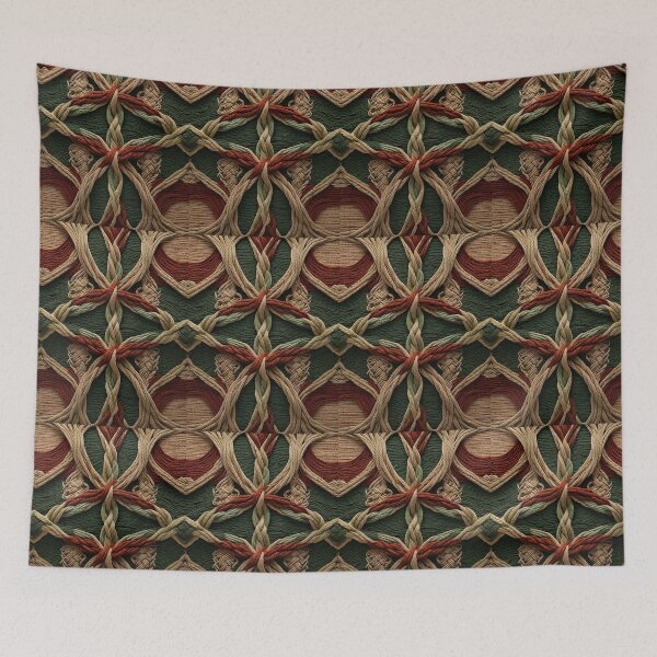 Item preview, Huge Multicolor Knots ropes design country style antique fashion designed and sold by Carlos Gudino.