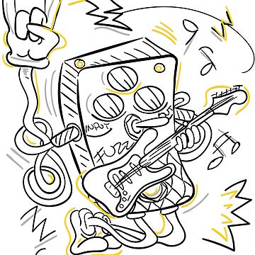 Artwork thumbnail, FUZZ Rocker - Guitar Effect Pedal Character by taste-with-it