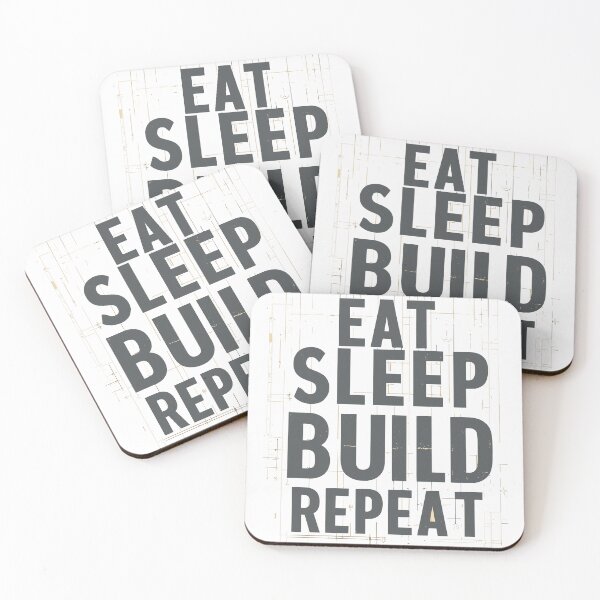 Item preview, Eat Sleep Build Repeat designed and sold by bihtti.