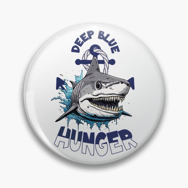 Item preview, Hungry shark deep blue hunger designed and sold by Graffik-Peeps.