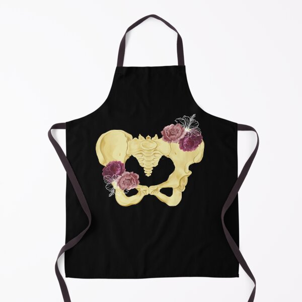 Item preview, skeleton with nature - skeleton with flowers - Vintage pelvis with red flowers designed and sold by Carola-art.