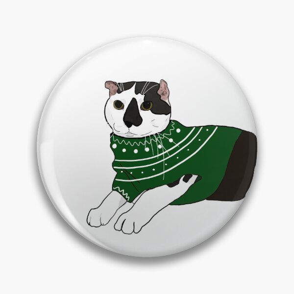 Item preview, Ugly Christmas Sweater Bloo Sticker designed and sold by Rue Haley.