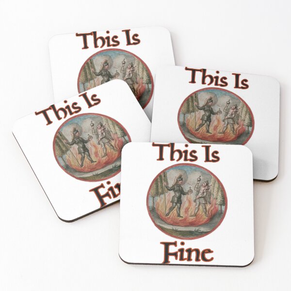 Item preview, This Is Fine- Medieval Style designed and sold by SparklefilthStudios.