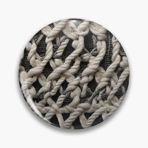 Item preview, Old fabric with knots and white ropes country style antique fashion designed and sold by Carlos Gudino.