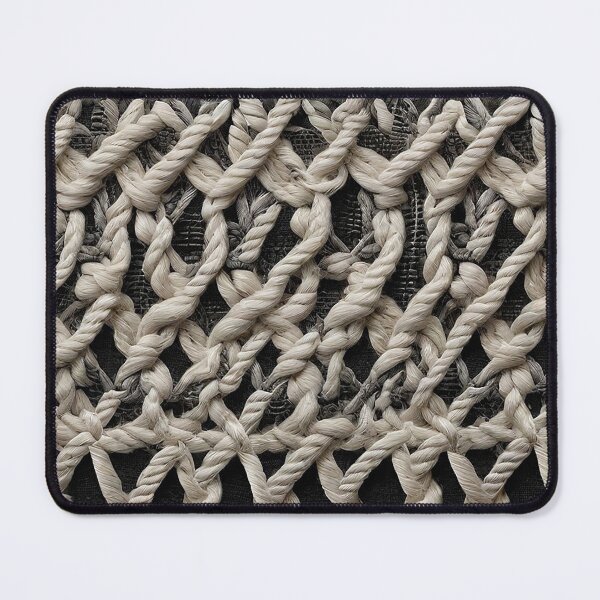 Item preview, Old fabric with knots and white ropes country style antique fashion designed and sold by Carlos Gudino.