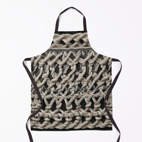 Item preview, Old fabric with knots and white ropes country style antique fashion designed and sold by Carlos Gudino.