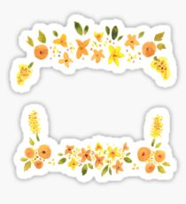 Yellow Flora Sticker