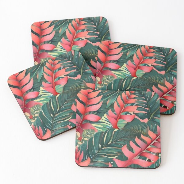 Item preview, Tropical Fern Leaves Pattern - Cute Pastel Colors designed and sold by SassyArtistry.
