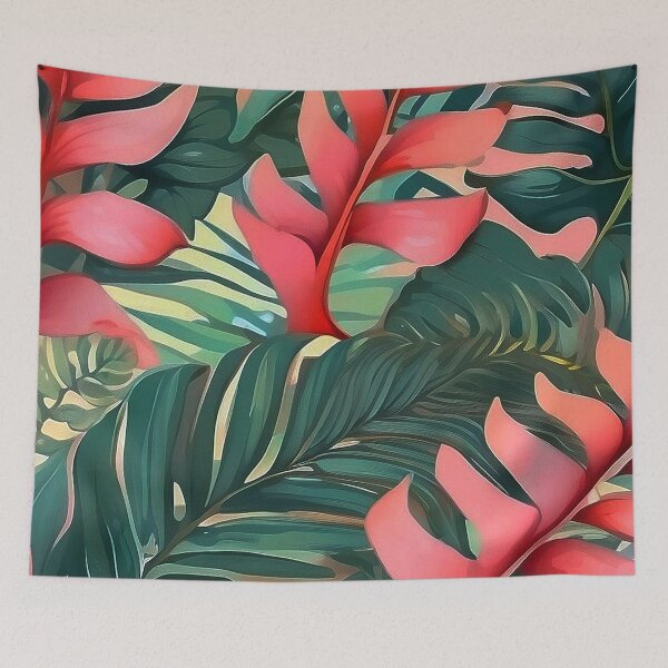 Item preview, Tropical Fern Leaves Pattern - Cute Pastel Colors designed and sold by SassyArtistry.