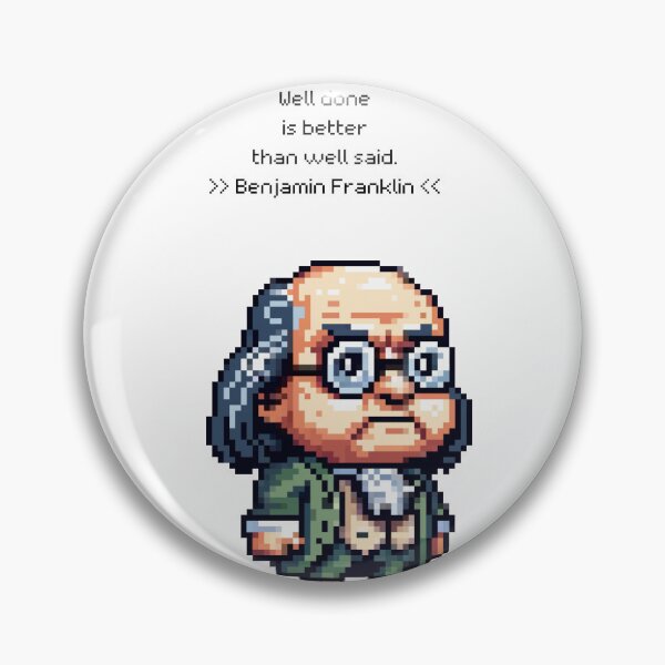 Item preview, Pixel Wisdom: Franklin's Insight designed and sold by PixelArtly.