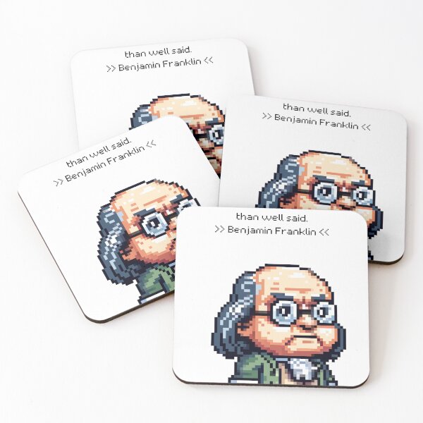 Item preview, Pixel Wisdom: Franklin's Insight designed and sold by PixelArtly.